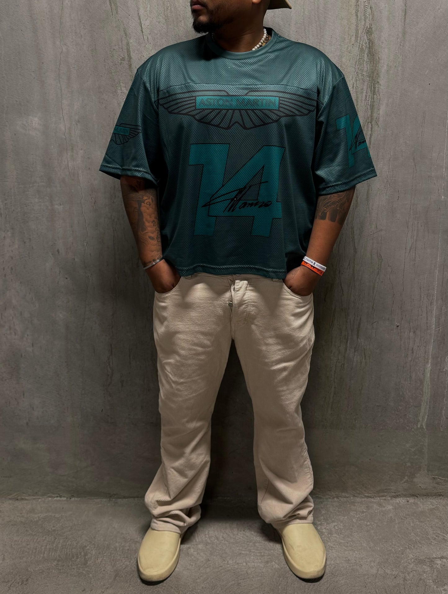 ASTON MESH SHIRT | RACING GREEN