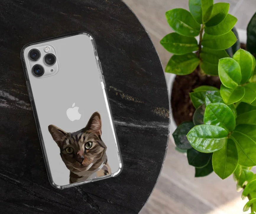 CUSTOM PET PORTRAIT IPHONE CASE