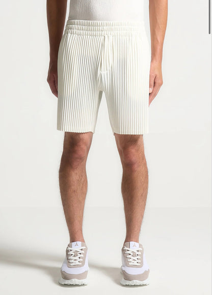 Pleated Shorts - Cream