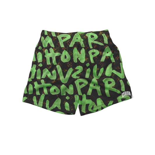 GREEN PARIS SHORTS