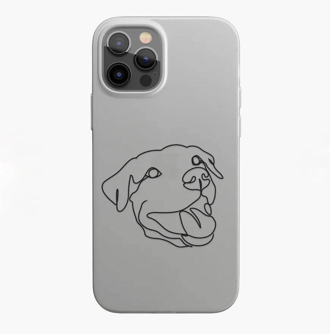 CUSTOM PET LINE IPHONE CASE