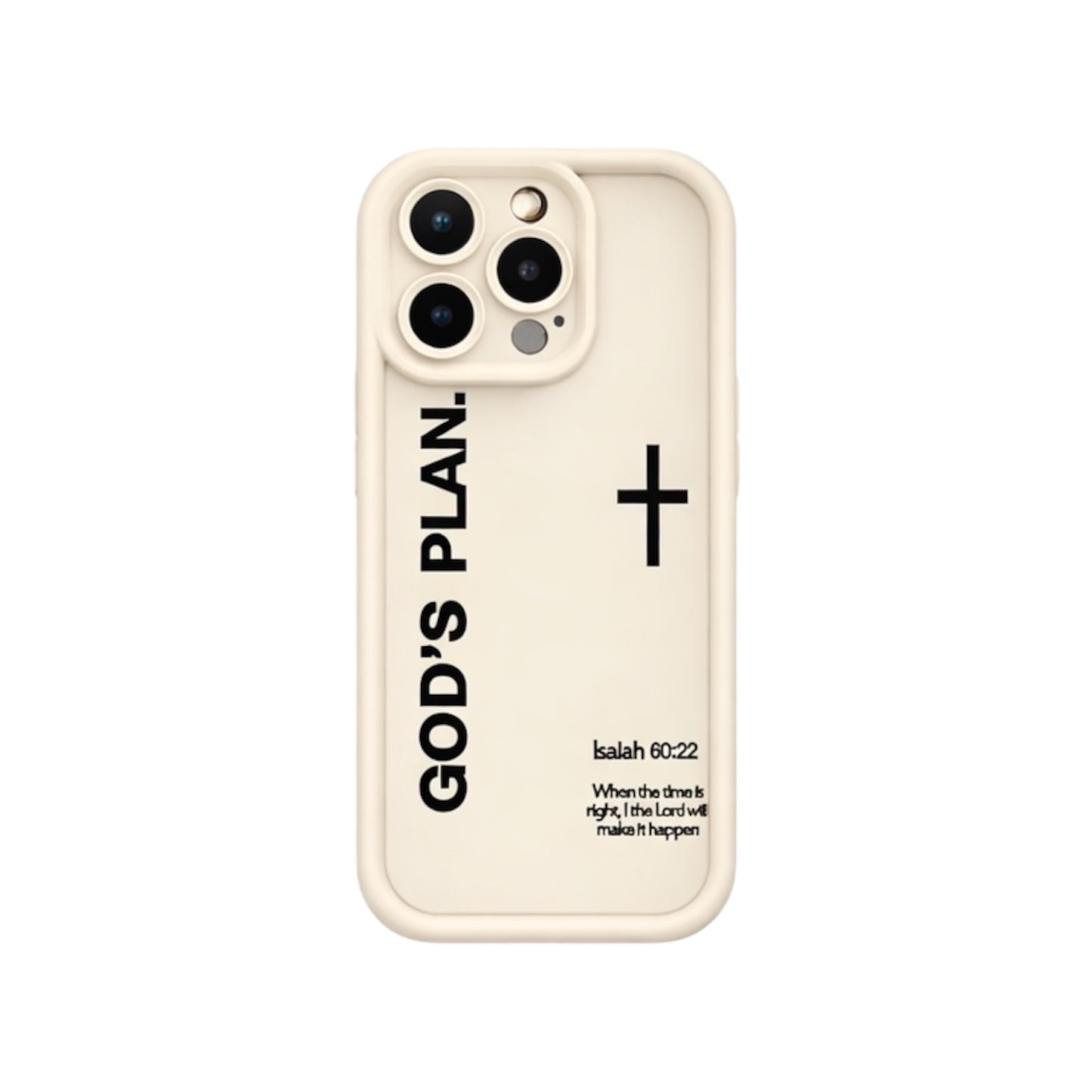 GOD'S PLAN IPHONE CASE | WHITE